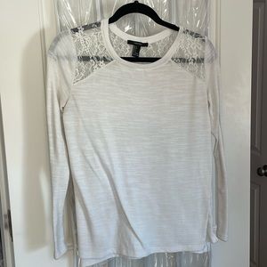 White Lace long sleeve shirt